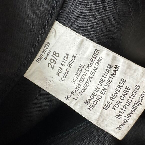 Level 99 Women Forever Black Denim Pants High Rise Skinny Jeans Size 29/8 - Picture 6 of 8